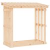 vidaXL Stalak za drva za ogrjev 108x64,5x109 cm od masivne borovine