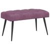vidaXL Klupa s gumbastim tkanjem Ljubičasta 80 x 40 x 46 cm Bar&scaron;un