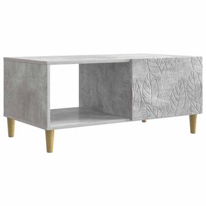 vidaXL Kava Stol Betonska siva 90 x 50 x 40 cm Konstruirano drvo
