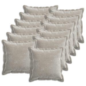 vidaXL Presvlaka za jastuk 12 pcs HOUTEN Svjetlosiva 50 x 50 cm