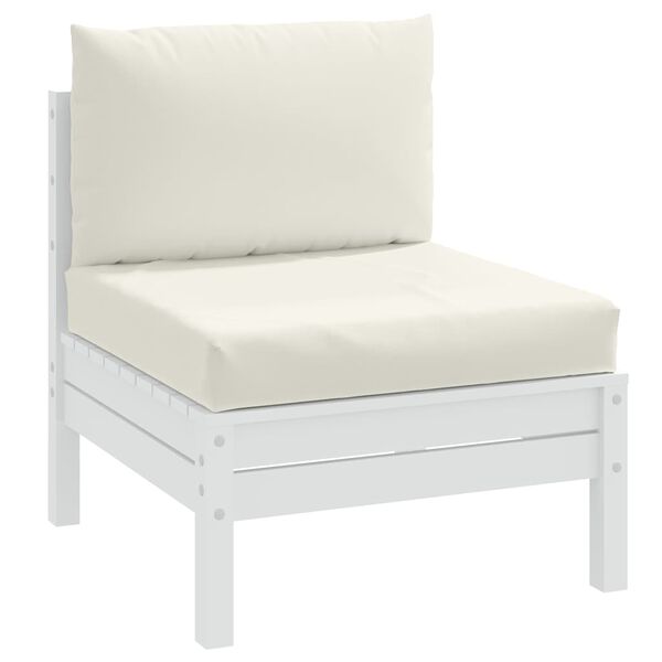 vidaXL Jastuci za palete 2 kom prošarano krem od tkanine