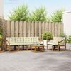 vidaXL Set vanjskih sofa s jastukom 7 pcs Prirodna i krem