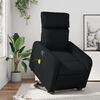 vidaXL Masažni naslonjač na podizanje od umjetne kože crni