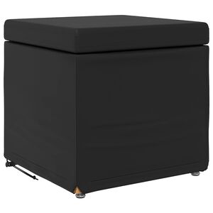 vidaXL Stolica Crna 41 x 41 x 40 cm Umjetna Koža i Fino Radeći Drvo