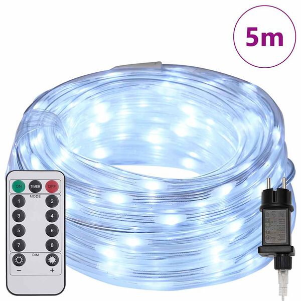 vidaXL Svjetlosna uže s 120 LED svjetlima Hladno Bijela 5 m PVC