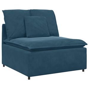 vidaXL Modularna sofa s jastucima plava 100 cm