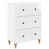 vidaXL Ormar s ladicama Bijela visokog sjaja 66 x 34,5 x 90 cm