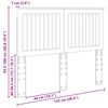 vidaXL Uzglavlje s uzglavljem Smeđi hrast 120 cm Konstruirano drvo