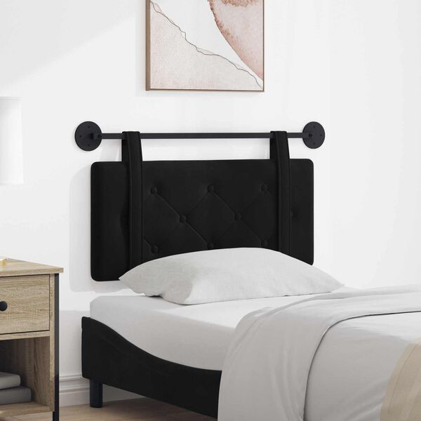 vidaXL Držeće uzglavlje Zidne Crna 90 x 55 x 5 cm Bar&scaron;un