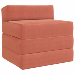 vidaXL Sofa na razvlačenje Crvena narančasta 200 x 70 x 15 cm