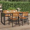 vidaXL Vrtni stol s U-nogama 180 x 90 x 75 cm od masivnog drva bagrema