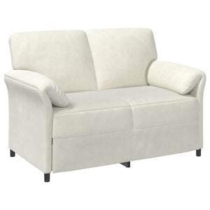 vidaXL Sofa za dvije osobe Krem 138 x 83 x 95 cm Bar&scaron;un