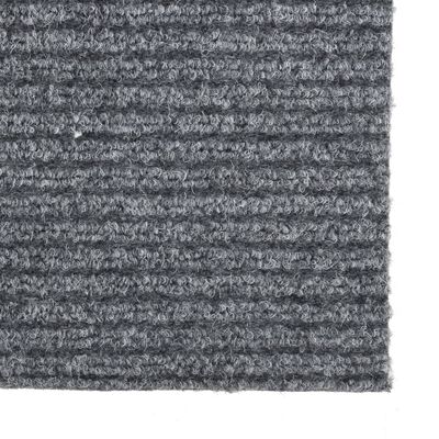 vidaXL Dugi tepih za hvatanje nečistoće 100 x 100 cm sivi