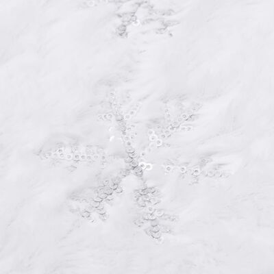 vidaXL Luksuzna podloga za božićno drvce bijela 122 cm umjetno krzno