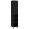 vidaXL Visoka komoda crna 34,5 x 34 x 180 cm od konstruiranog drva