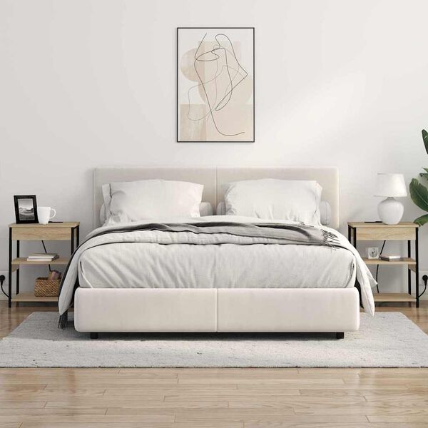 vidaXL Noćni ormar 2 pcs Sonoma hrast 41 x 31 x 51 cm