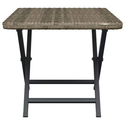 vidaXL Sklopivi stol sivi 45 x 35 x 32 cm od poliratana