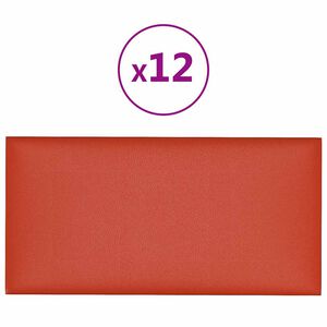 vidaXL Zidna uzglavlja 12 kom. 30 x 15 cm Boja cappuccina tkanina