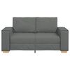 vidaXL Dvosjed Sofa Tamno siva 120 cm Tkanina