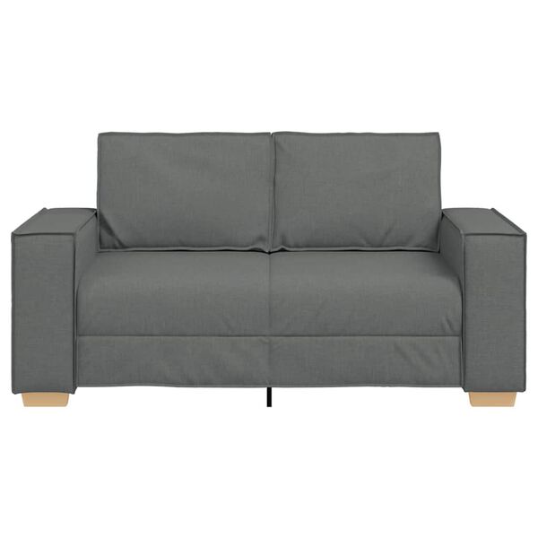 vidaXL Dvosjed Sofa Tamno siva 120 cm Tkanina