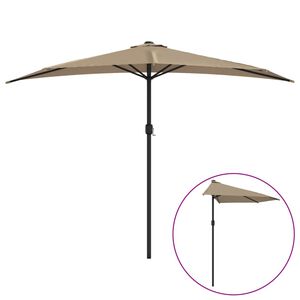 vidaXL Balkonski suncobran s aluminijskom &scaron;ipkom 300 x 155 cm bež