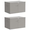 vidaXL Kutija za spremanje 2 kom. Netkana tkanina 55 x 35 x 32 cm Siva
