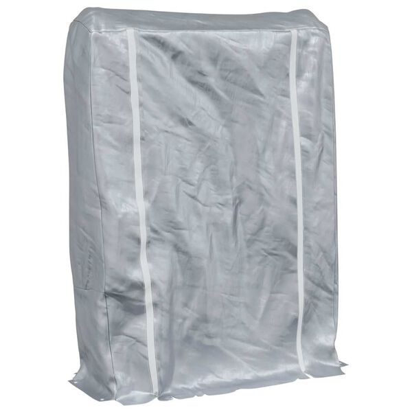 vidaXL Stalak za drva za ogrjev s ki&scaron;nom navlakom 100x25x150 cm