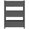 vidaXL Sadilica siva 77x25x104,5 cm od masivne borovine