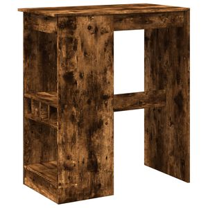 vidaXL Barski stol s držačima boja hrasta 90x47,5x103,5 cm drveni