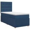 vidaXL Boxspring krevet s madracem Plava 90 x 190 cm Tkanina