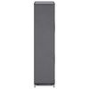 282430 vidaXL Shoe Cabinet with Cover Grey 58x28x106 cm Fabric