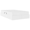 vidaXL Krevet s madracem i skladi&scaron;tem Bijelo 120 x 190 cm Lažna koža