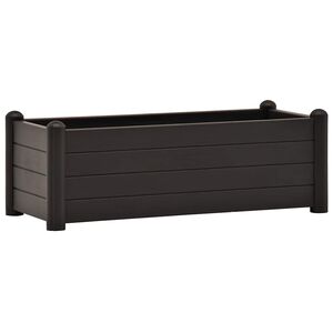 vidaXL Povi&scaron;ena vrtna gredica PP antracit 100 x 43 x 35 cm