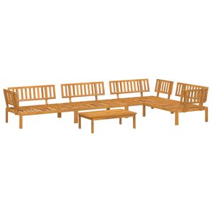 vidaXL 5-dijelni set vrtnih sofa od paleta od masivnog drva bagrema