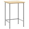 vidaXL Kutna stolica Siva 55 x 55 x 85 cm Čelik i inženjerska drva