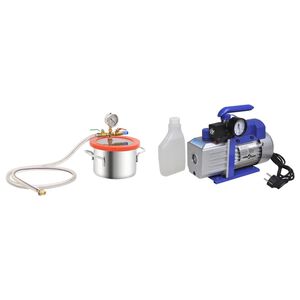 vidaXL Vakuumska komora s jednostupanjskom crpkom 3,7 L