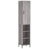 vidaXL Visoka komoda siva sonome 34,5x34x180 cm od konstruiranog drva
