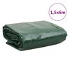 vidaXL Cerada zelena 1,5 x 6 m 650 g/m&sup2;