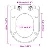 vidaXL Toaletna daska s mekim zatvaranjem i brzim otpu&scaron;tanjem crna