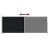 vidaXL Uvlačiva bočna tenda za terasu 180 x 500 cm crna