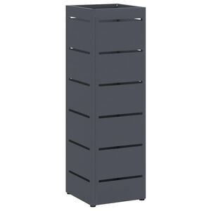 vidaXL Stalak za ki&scaron;obrane Antracit 15,5 x 15,5 x 49 cm Čelik