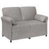 vidaXL Sofa za dvije osobe Svjetlosiva 138 x 83 x 95 cm Bar&scaron;un