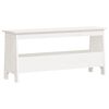 vidaXL Klupa za hodnik bijela 100x28x45 cm masivno drvo bor