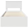 vidaXL Krevetna konstrukcija Bijelo 90 x 200 cm Čvrsto borovo drvo