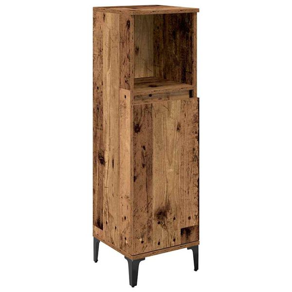 vidaXL Set namje&scaron;taja za kupaonicu 3 pcs Staro drvo Konstruirano drvo