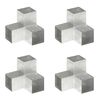 vidaXL Spojnici za stupove u Y-obliku 4 kom pocinčani metal 101x101 mm