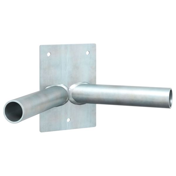 vidaXL Držač zastave Srebrno 11.5 x 7.5 cm Čelik