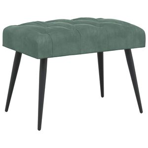 vidaXL Klupa s gumbastim tkanjem Morska zelena 60 x 40 x 45 cm Bar&scaron;un