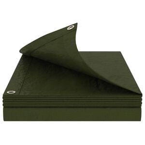 vidaXL Cerada s rupama Zelena 2 x 3 m 260 gsm PE