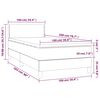 vidaXL Box spring krevet s madracem tamnoplavi 100x200 cm bar&scaron;unasti